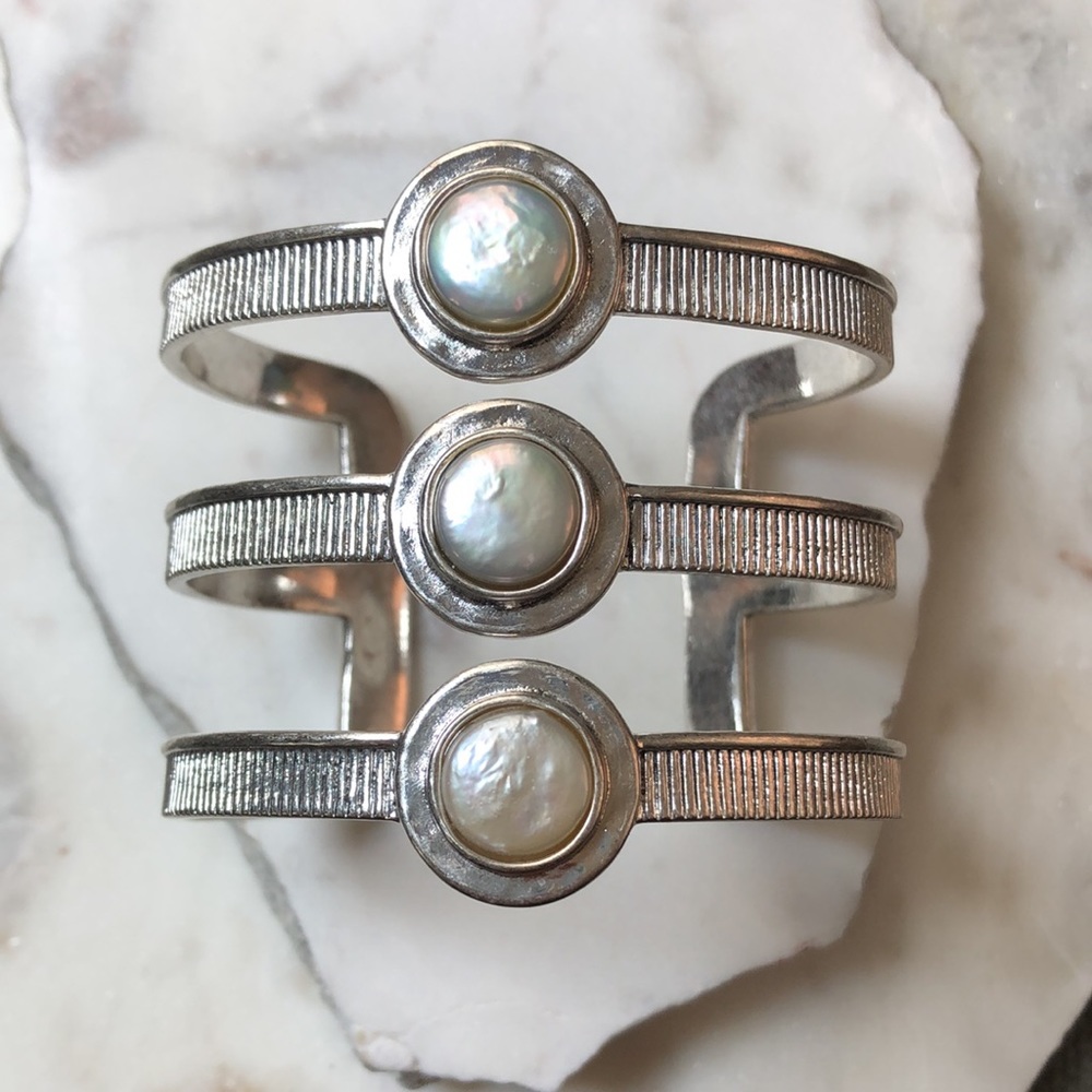 Lucky Brand Mother Of Pearl Cuff Bracelet